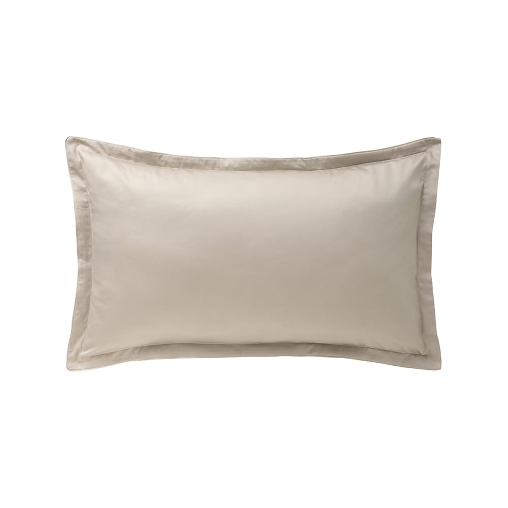 Taie d'oreiller en satin de coton orange 50x75