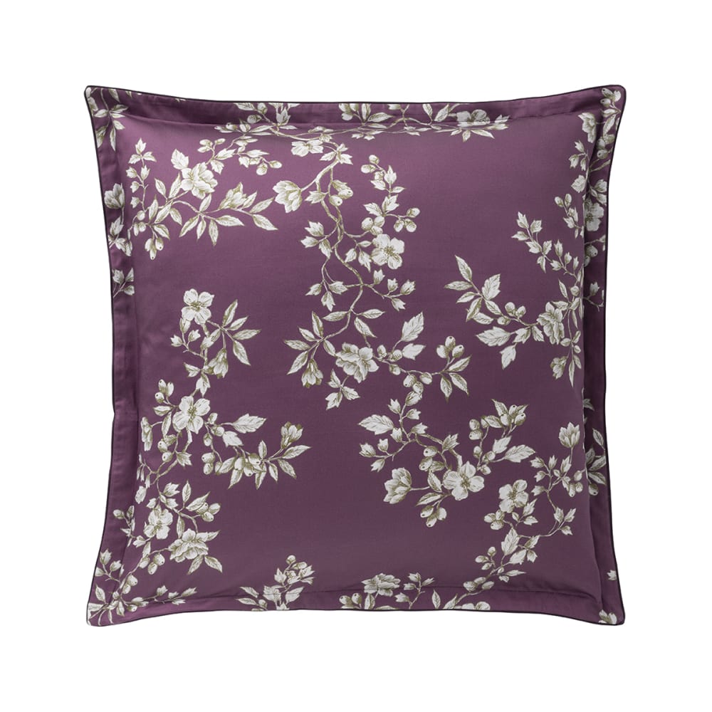 Taie d'oreiller en satin de coton violet 65x65