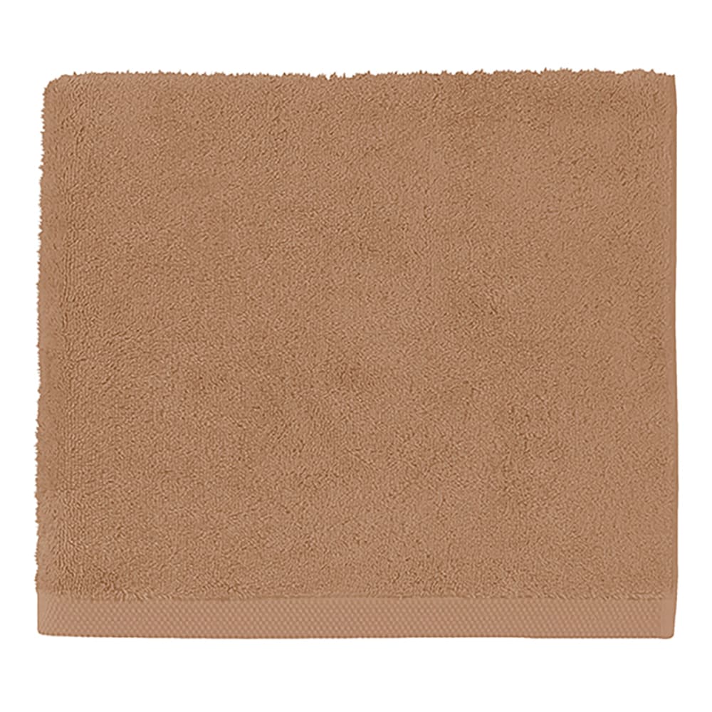 Drap de en coton bio marron 70x140