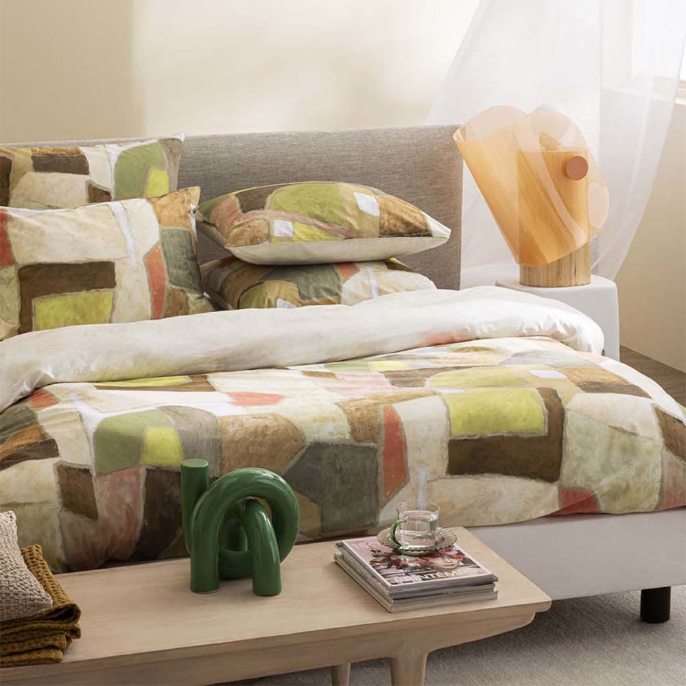 Housse de couette en percale de coton multicolore 260x240cm