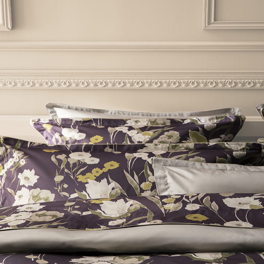 Housse de couette en satin de coton violet 260x240 — vue 4