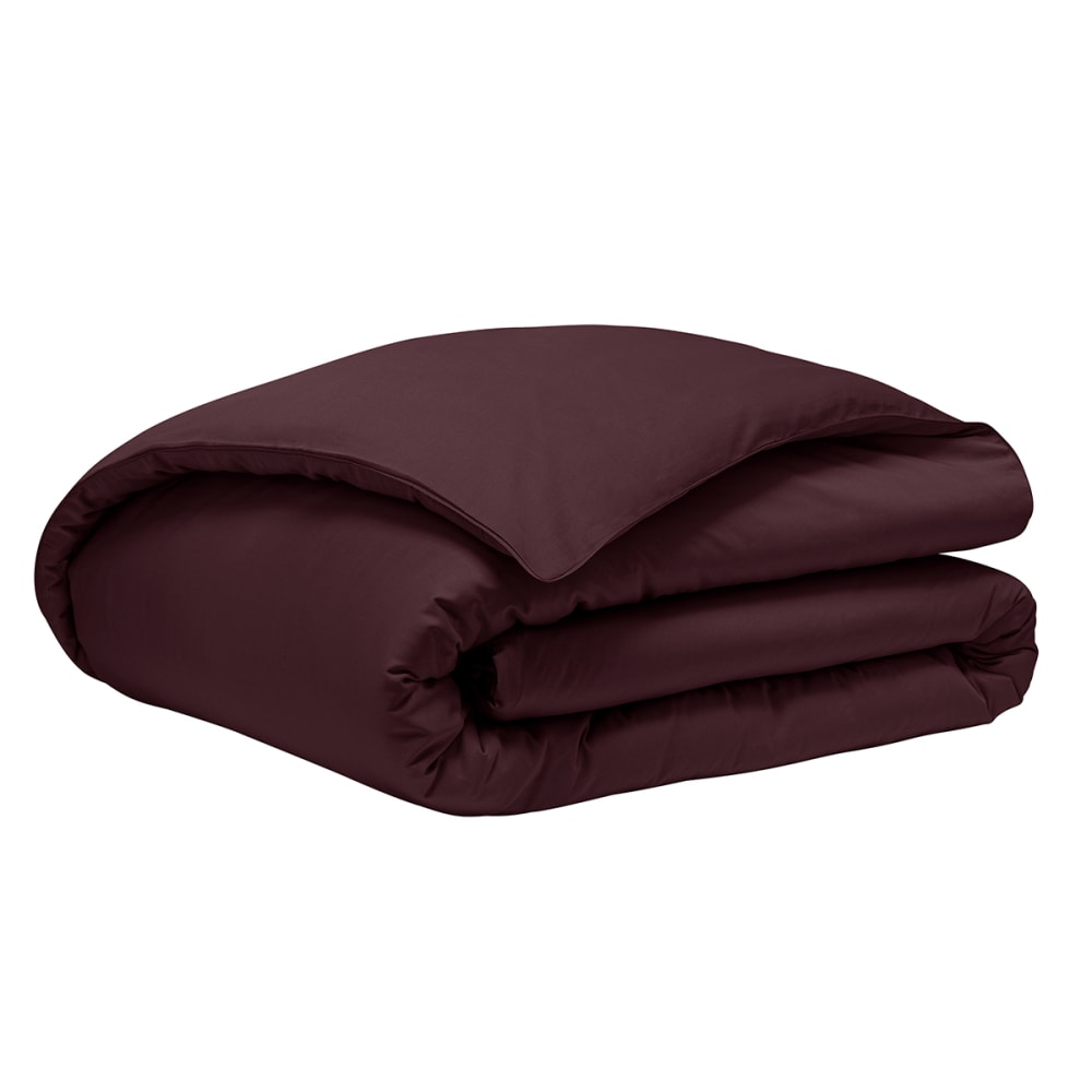 Housse de couette en satin de coton violet 240x220 — vue 3