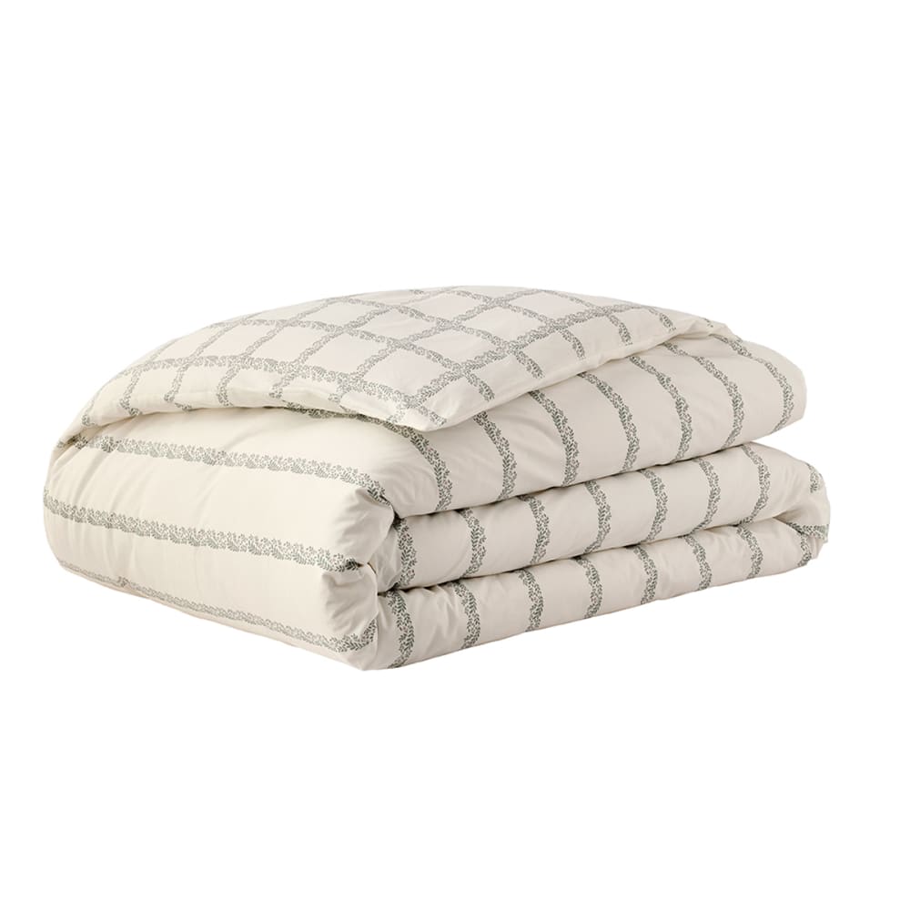 Housse de couette en percale de coton blanc 260 x 240 cm — vue 3