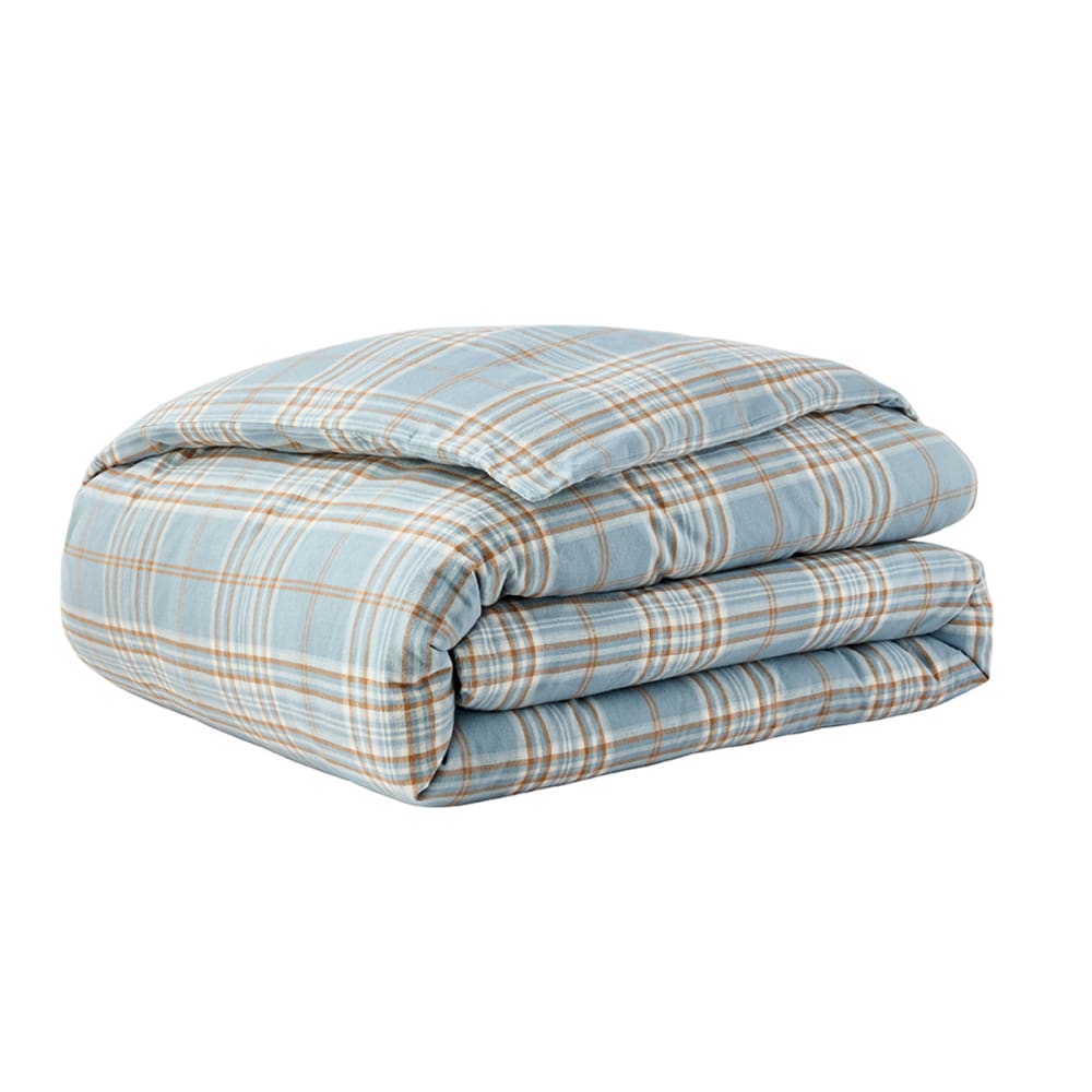 Housse de couette en flanelle de coton multicolore 200 x 200 cm — vue 3