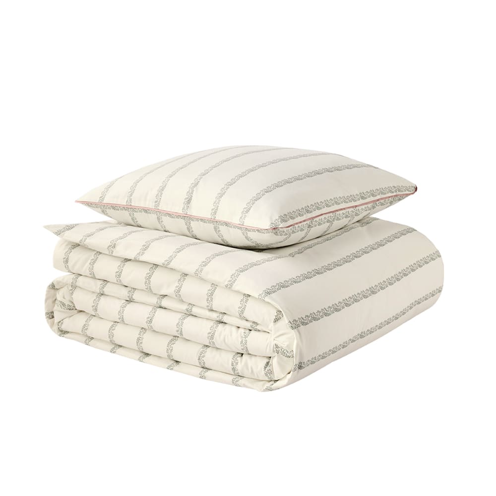 Parure de lit en percale de coton blanc 240 x 220 cm — vue 3