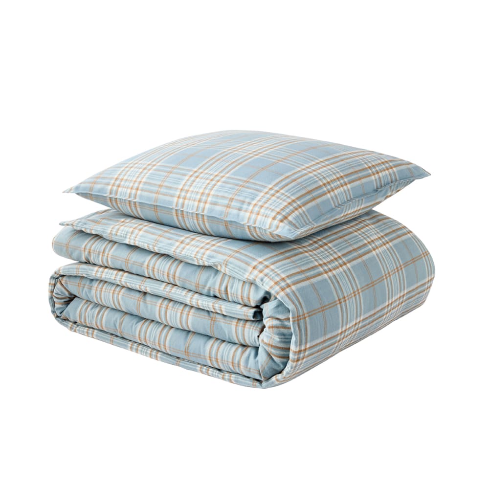 Parure de lit en flanelle de coton multicolore 200 x 200 cm — vue 3
