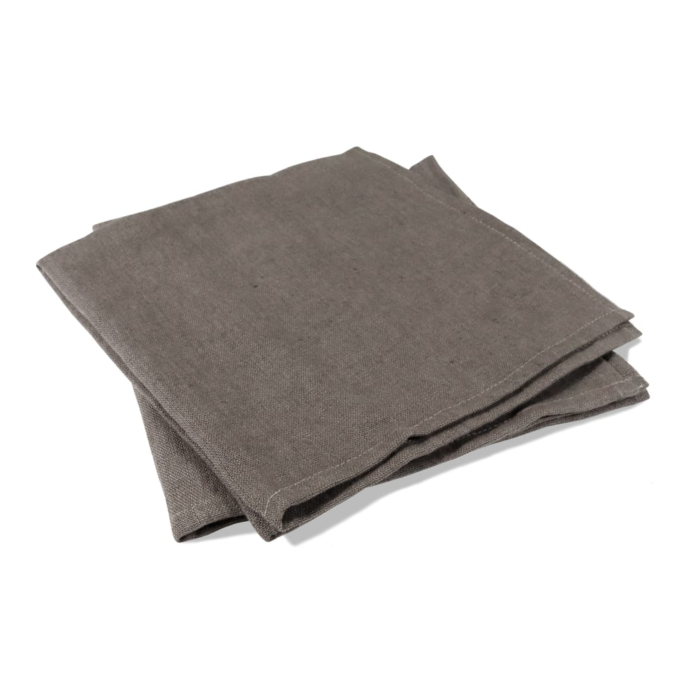 Lot de 2 serviettes en lin lavé ecorce 45x45cm