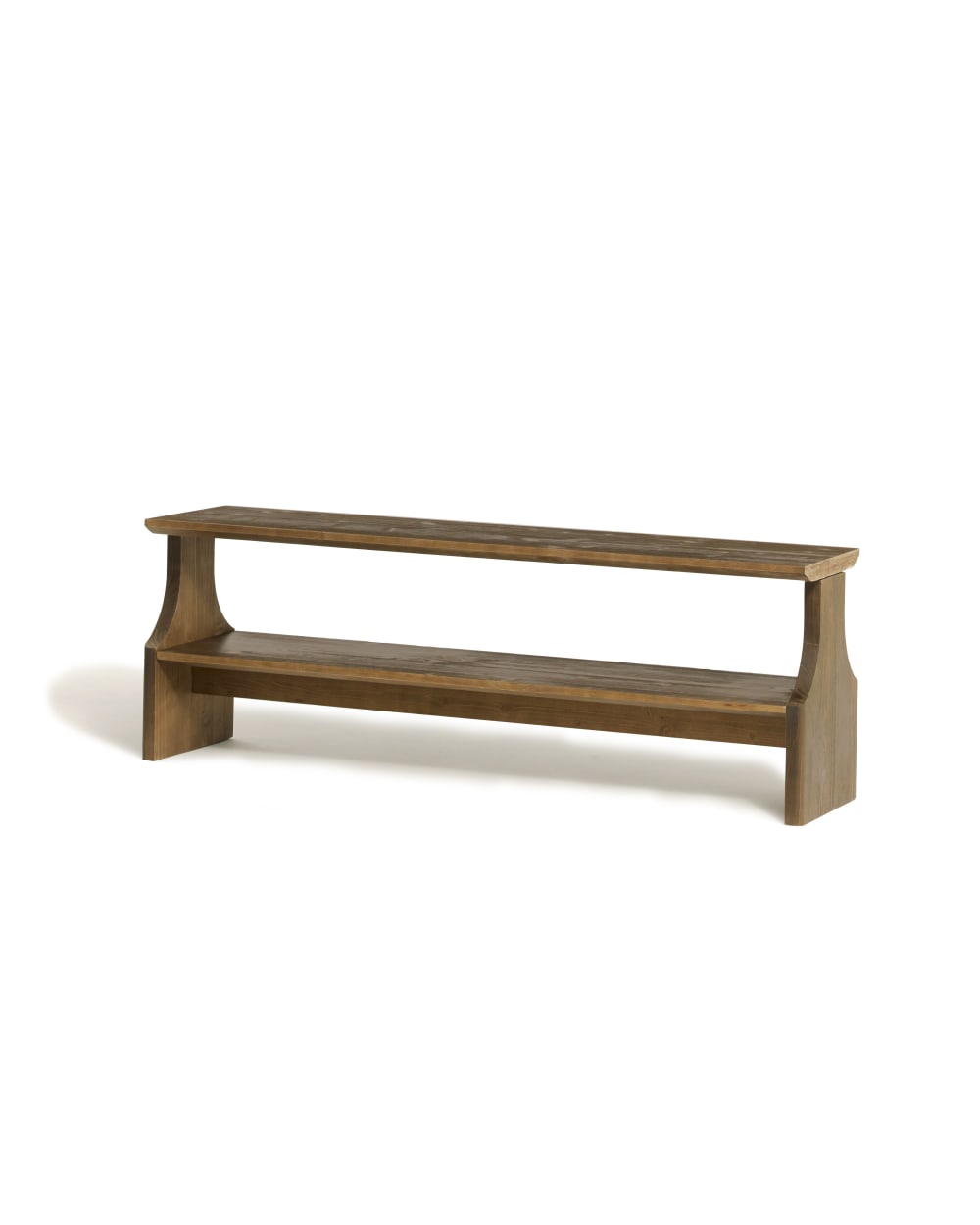 banc en pin massif marron