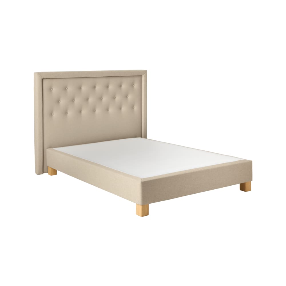 Sommier tapissier et tête de lit 140 x 200 cm