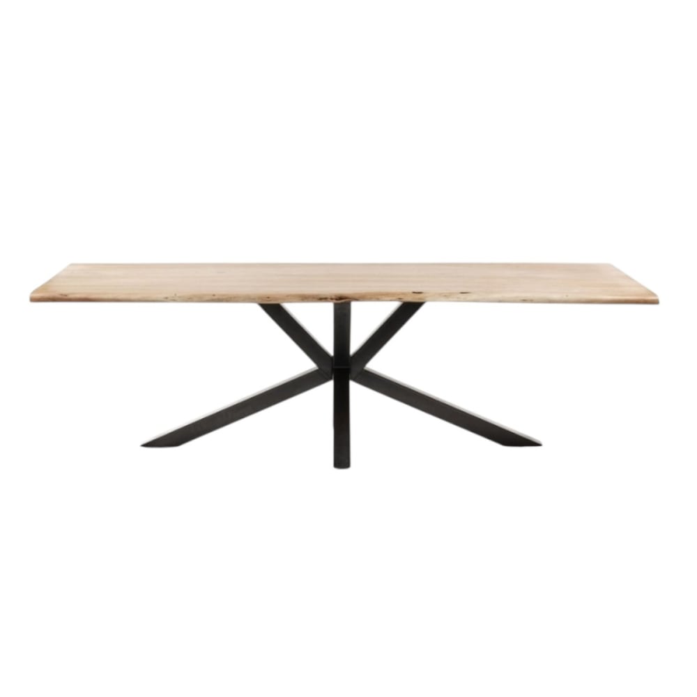 Table de repas rectangulaire en bois massif