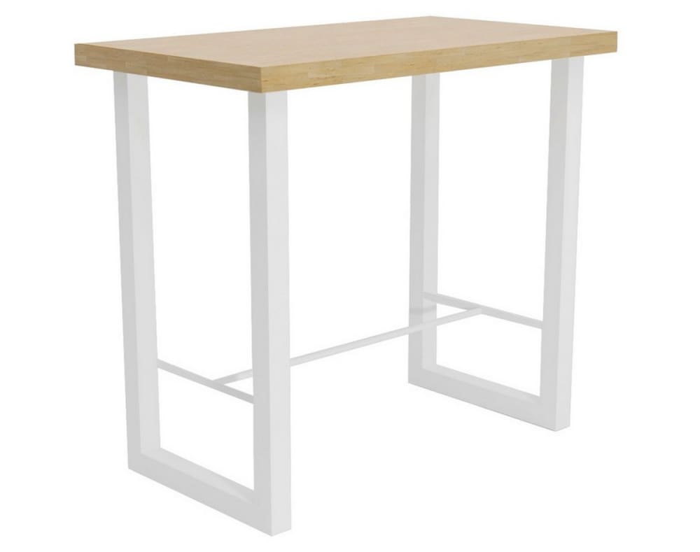 Table haute en chêne - acier