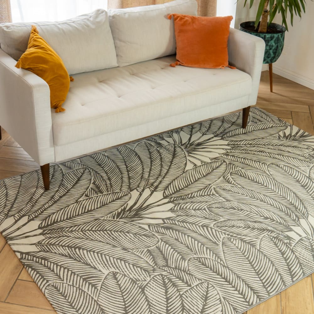 Tapis déco intérieur et extérieur palmiers 160x230cm — vue 3