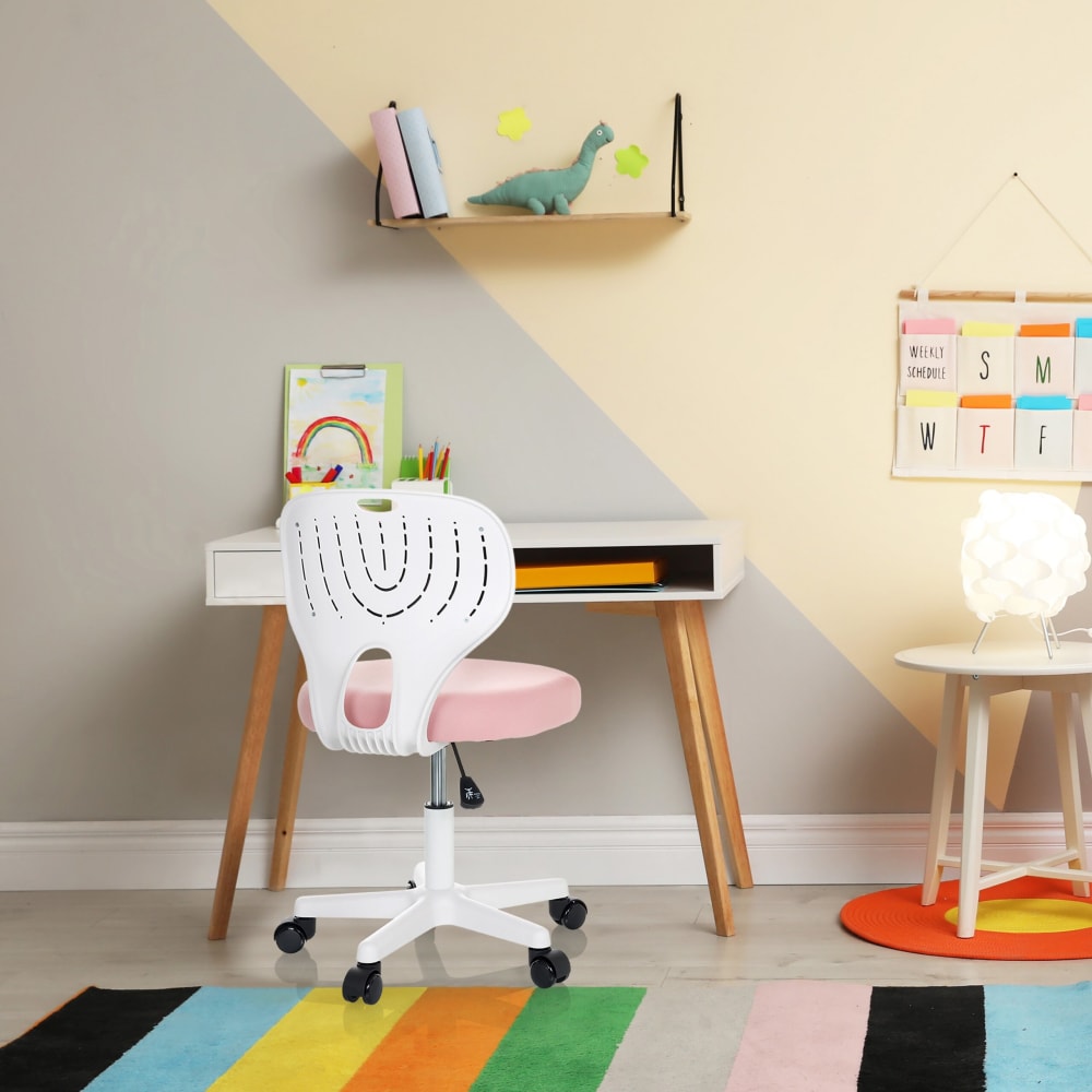Kinderdrehstuhl aus Stoff, Rosa - Maisons Du Monde