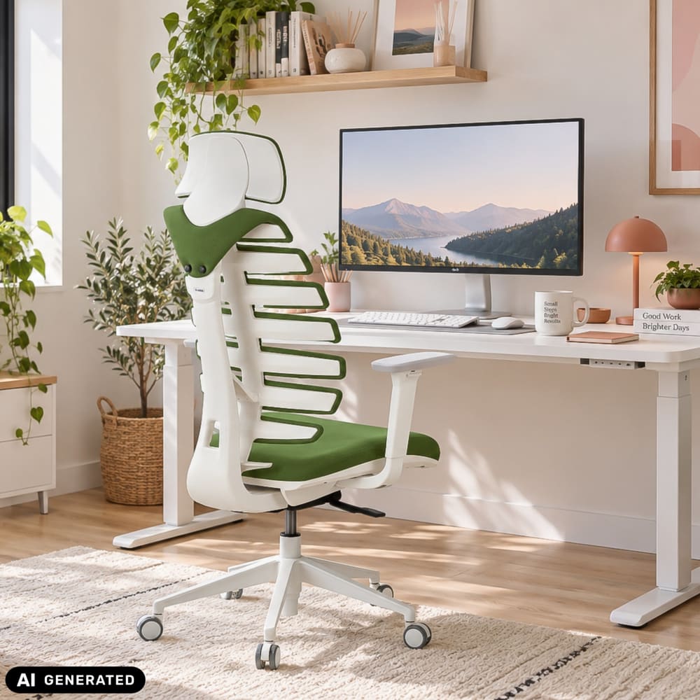 Profi Bürostuhl aus Stoff, Mystic Forest - Maisons Du Monde