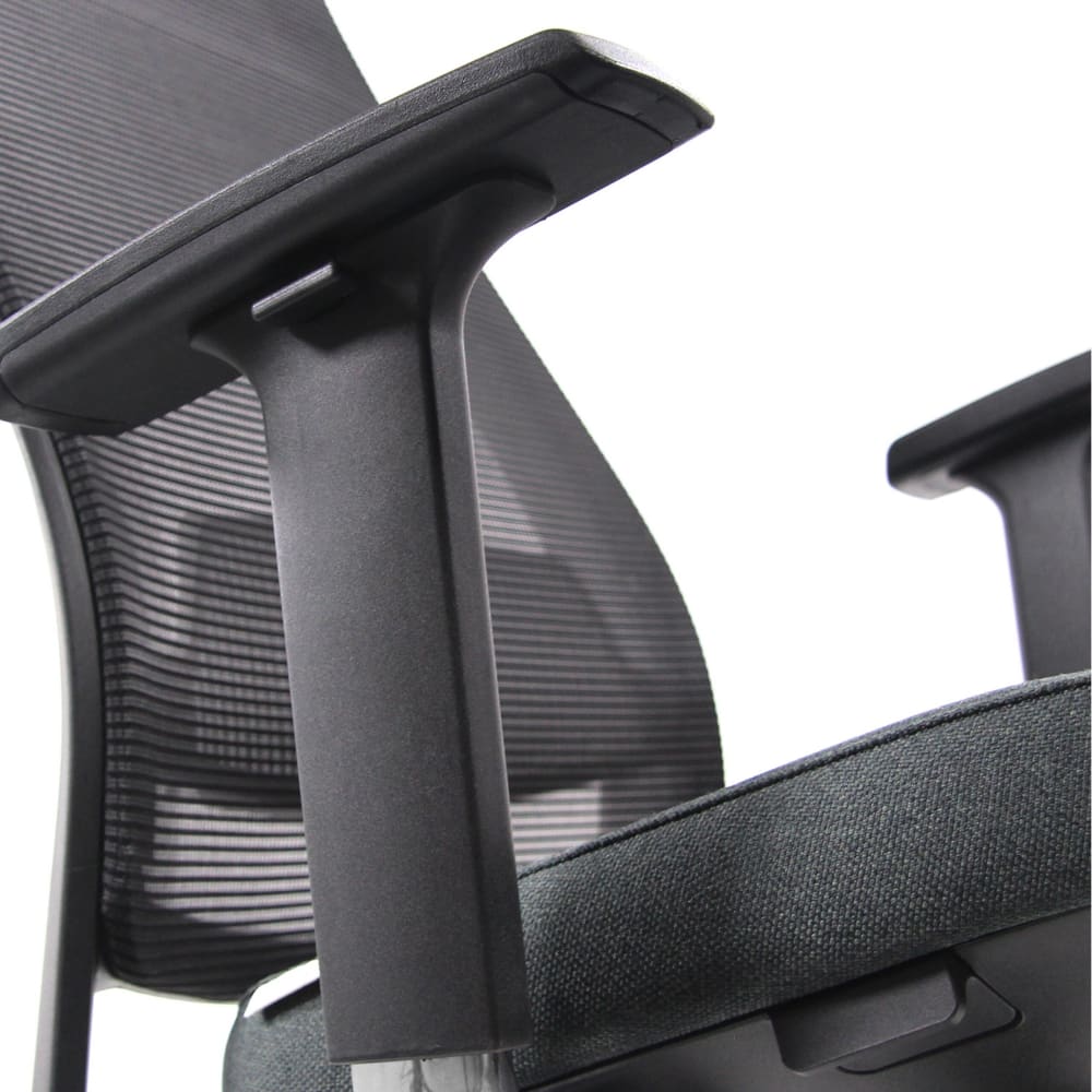Profi Bürostuhl aus Stoff / Netzstoff, Schwarz - Maisons Du Monde