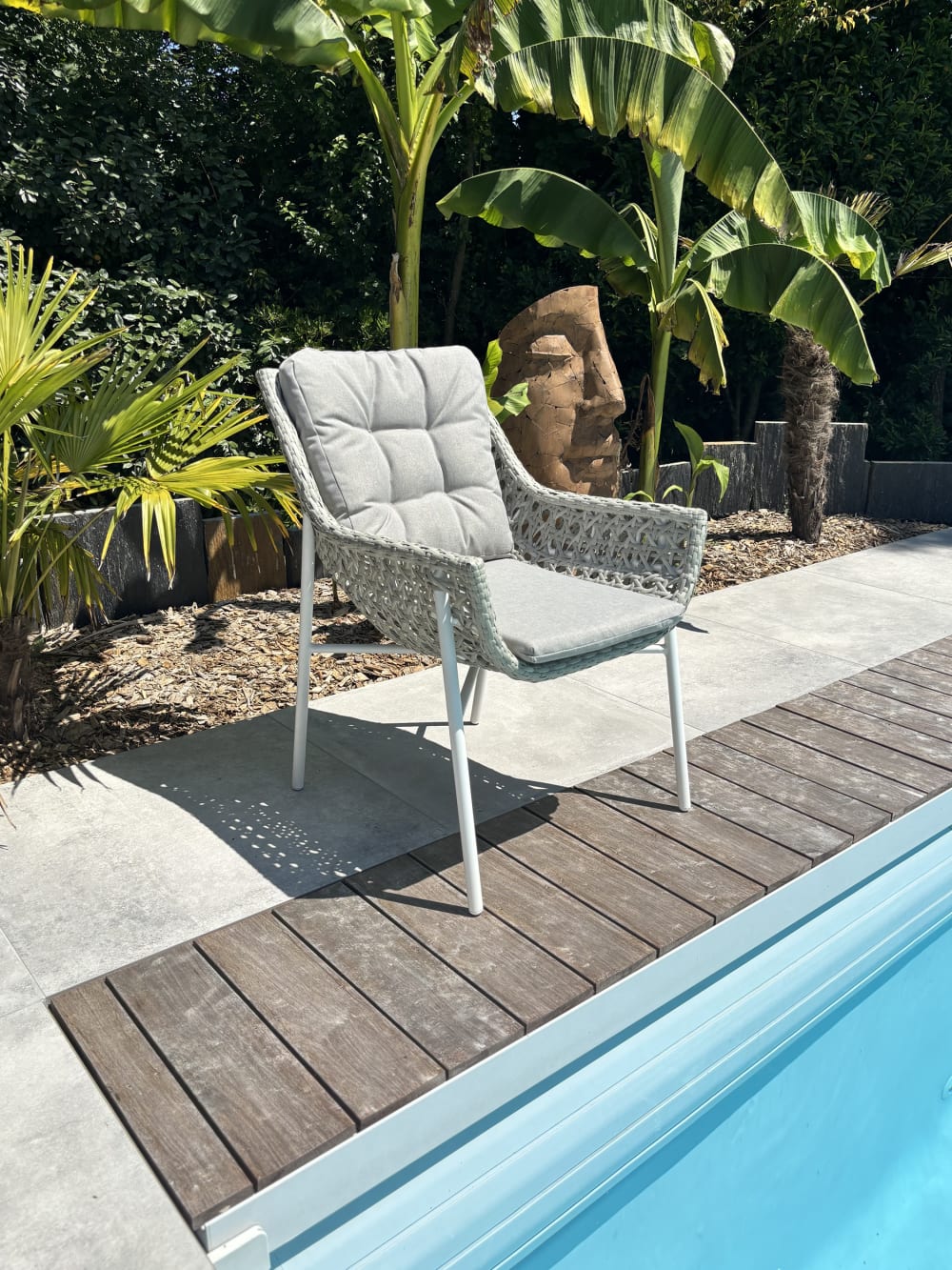 Fauteuil de jardin en aluminium