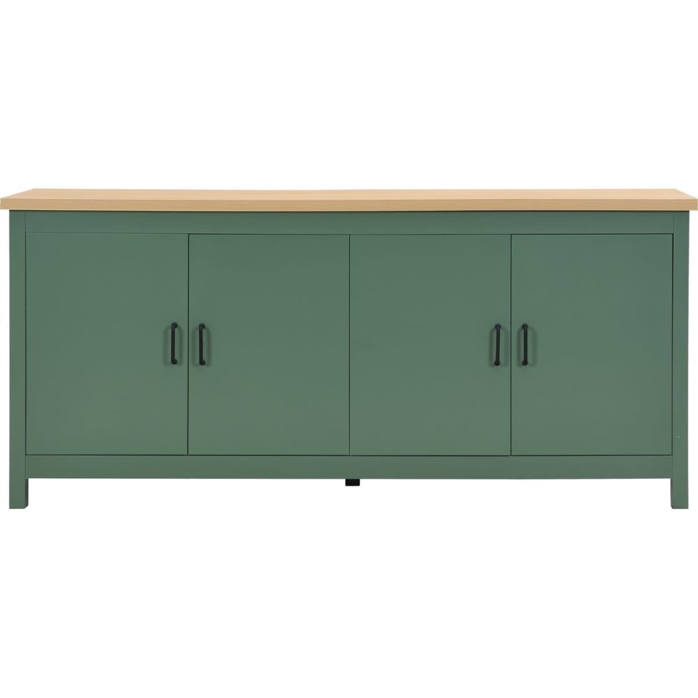 Buffet 4 portes vert 180 cm
