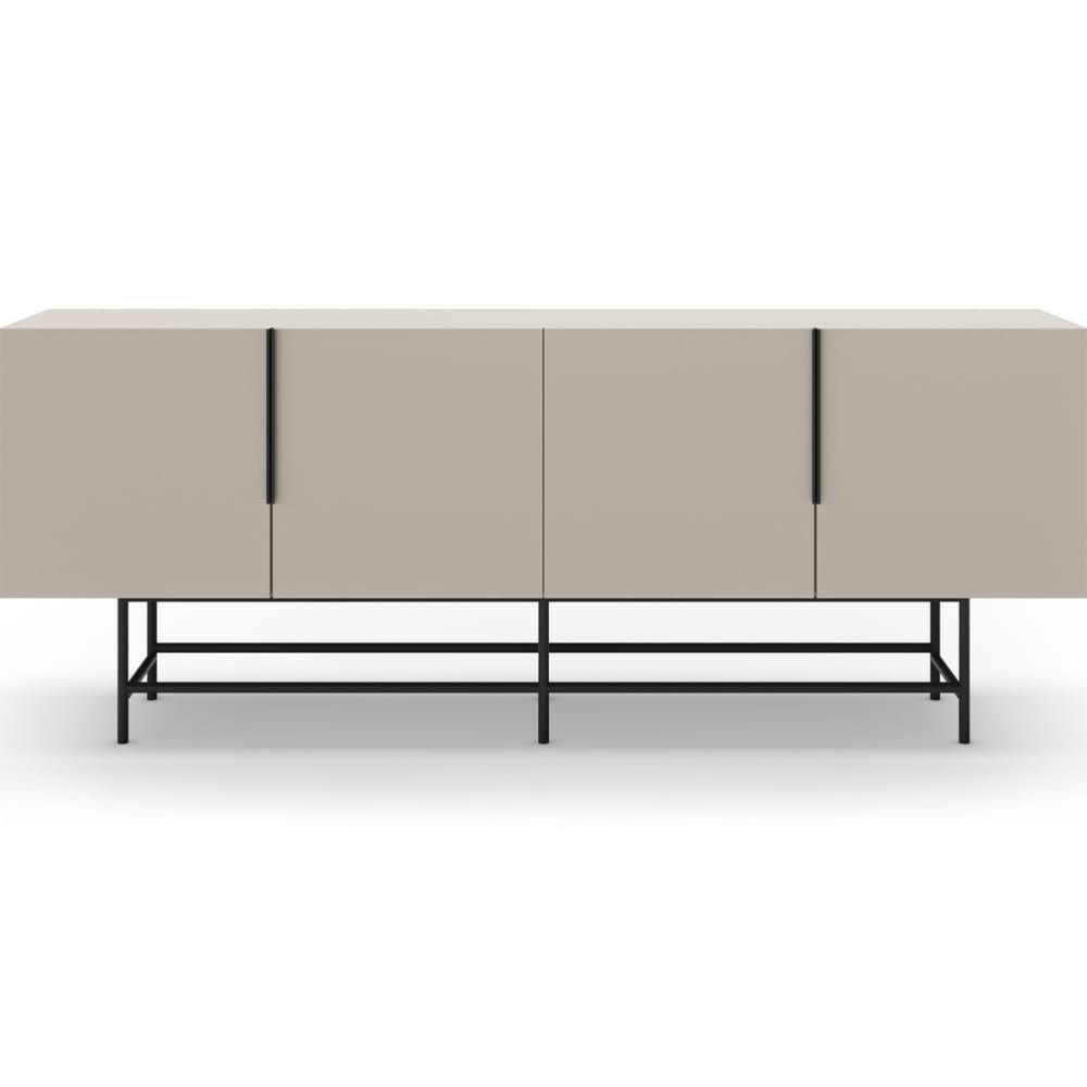 Buffet 4 portes beige 200 cm