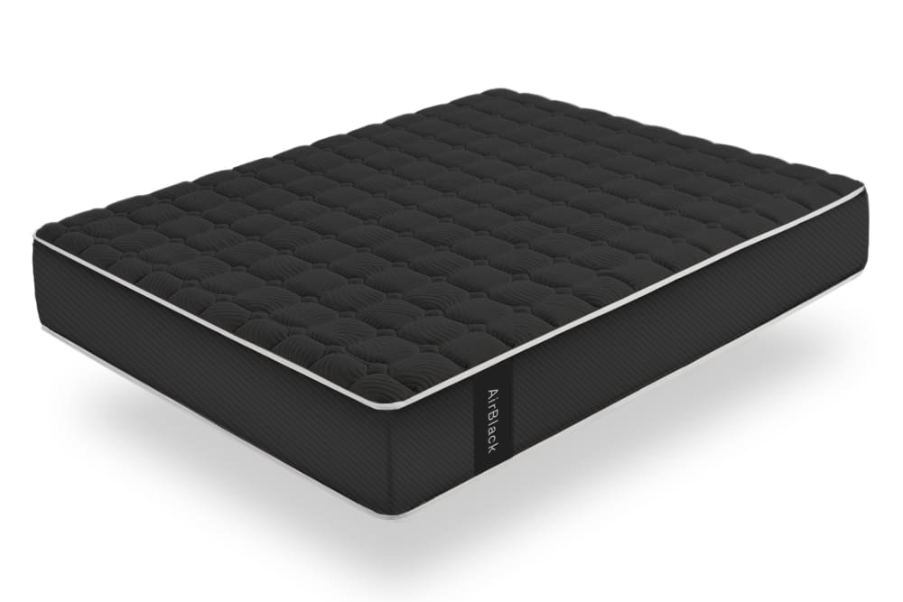 Moonia Viskoelastische Matratze - 180x200 cm - 27 cm Schwarz Öko-Tex Zertifikat Pes - Polyester