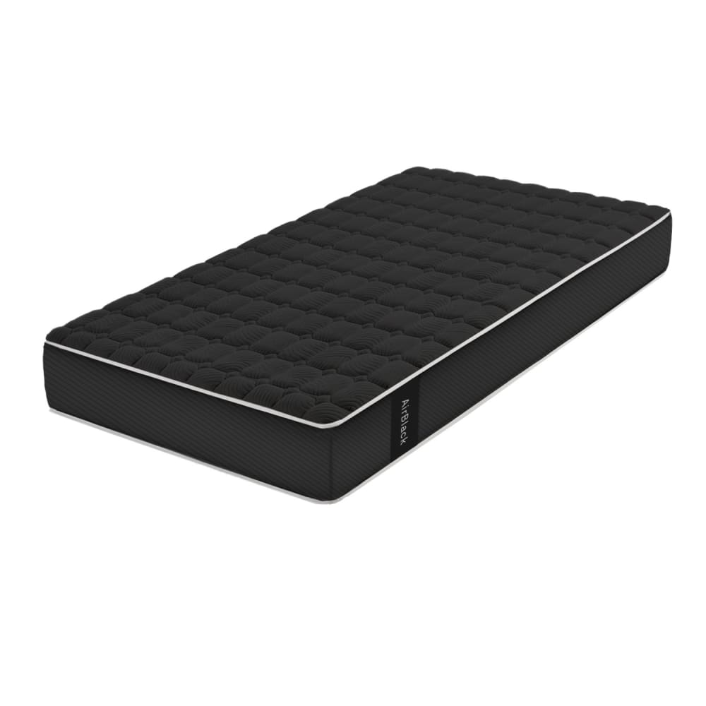 Moonia Viskoelastische Matratze - 90x190 cm - 27 cm Schwarz Öko-Tex Zertifikat Pes - Polyester