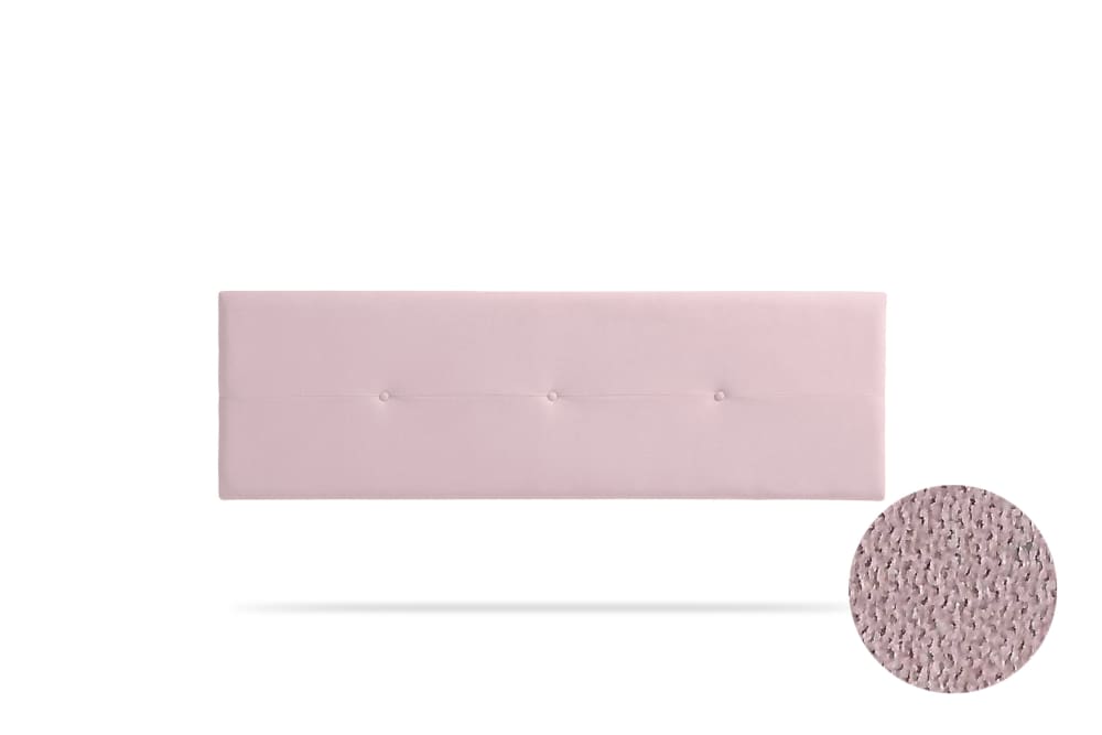 Moonia Gepolstertes Kopfteil - 170x50x5 cm - Hellrosa - Holz