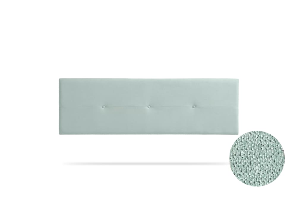 Moonia Gepolstertes Kopfteil - 130x50x5 cm - Wassergrün - Holz