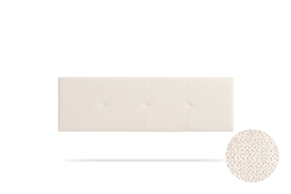 Moonia Gepolstertes Kopfteil - 130x50x5 cm - Beige Beige Holz