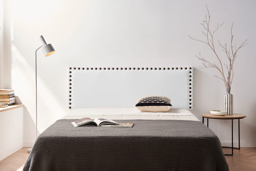 Gepolstertes Kopfteil - 90x55x8 cm - Weiß - Maisons Du Monde