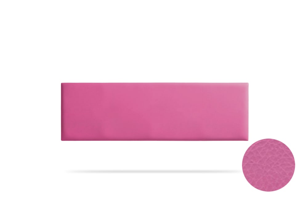 Moonia Gepolstertes Kopfteil - 115x50x5 cm - Rosa Rosa Holz
