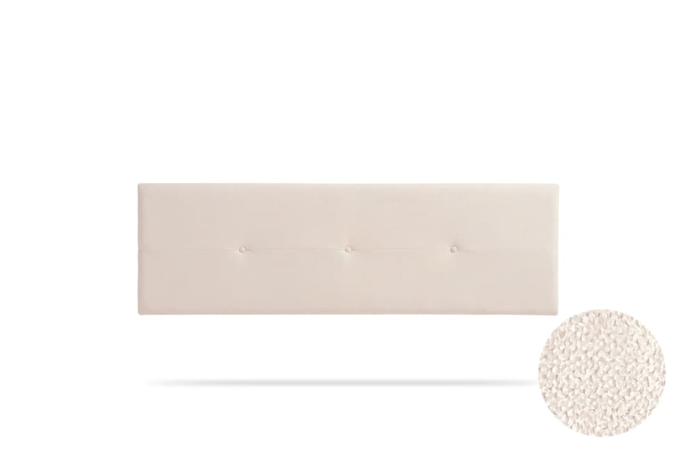 Moonia Gepolstertes Kopfteil - 115x50x5 cm - Beige Beige Holz