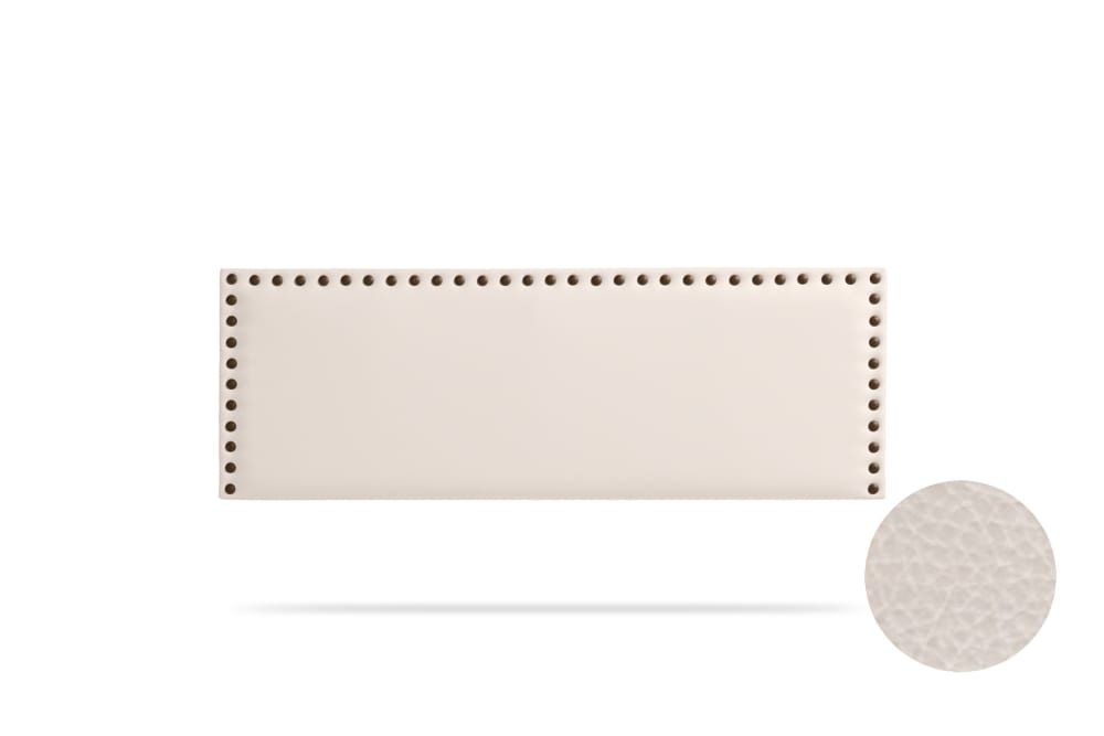 Moonia Gepolstertes Kopfteil - 115x55x8 cm - Beige Beige Holz