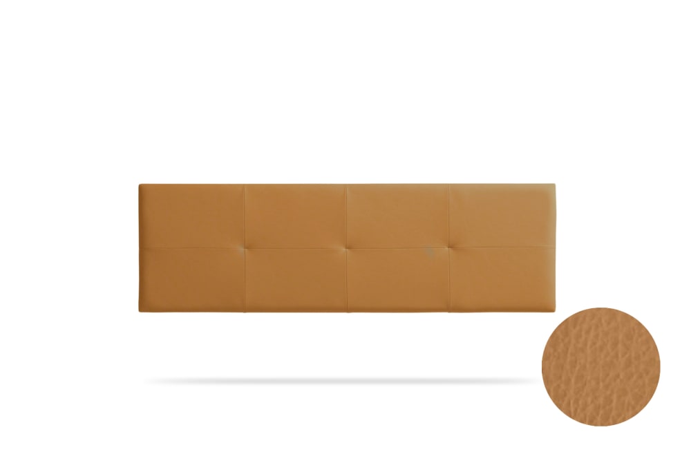 Moonia Gepolstertes Kopfteil - 130x50x5 cm - Hellbraun - Holz