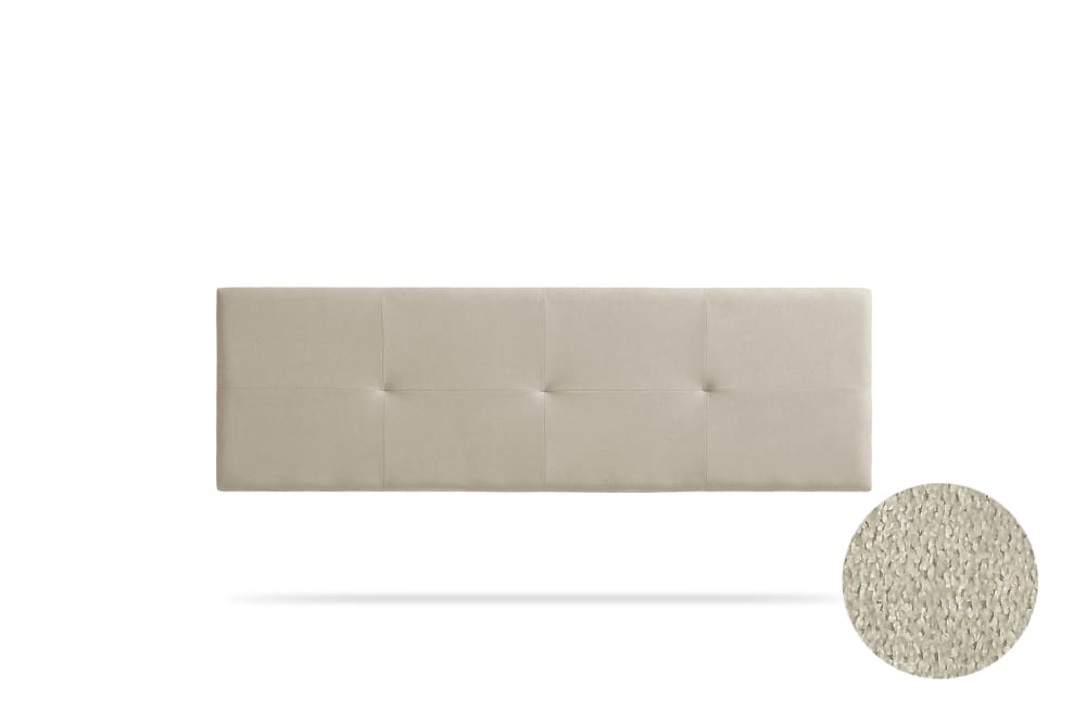 Moonia Gepolstertes Kopfteil - 115x50x5 cm - Getoastetes Beige Beige Holz