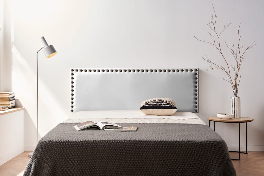 Gepolstertes Kopfteil - 145x55x8 cm - Silber - Maisons Du Monde