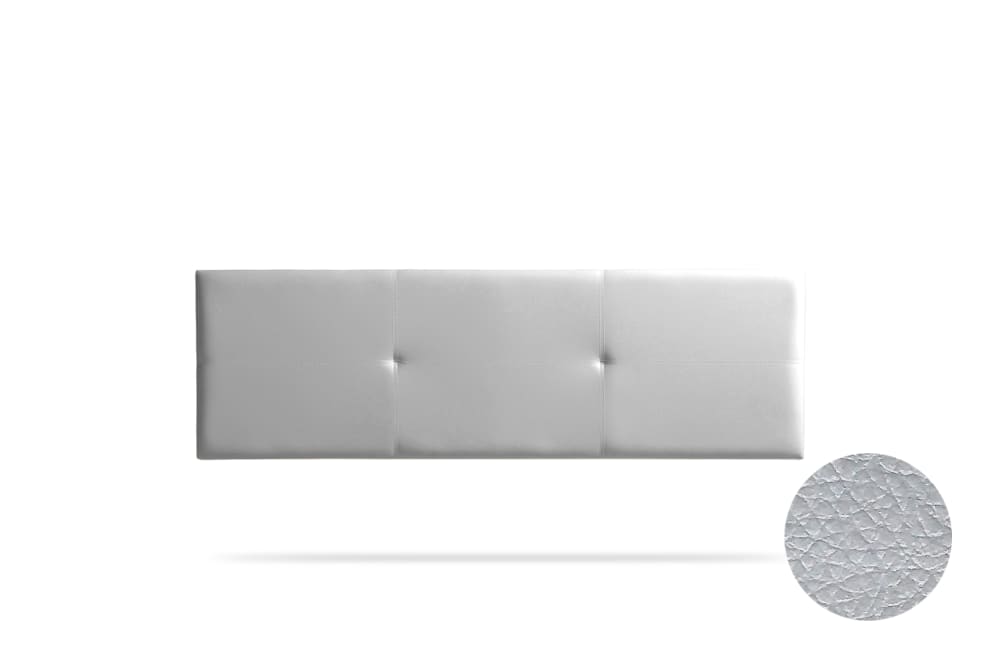 Moonia Gepolstertes Kopfteil - 170x50x5 cm - Silber Silber Holz