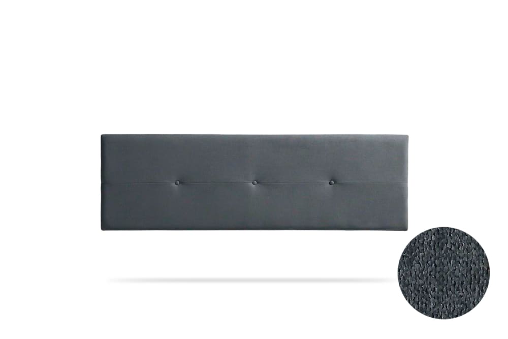Moonia Gepolstertes Kopfteil - 170x50x5 cm - Dunkelgrau - Holz