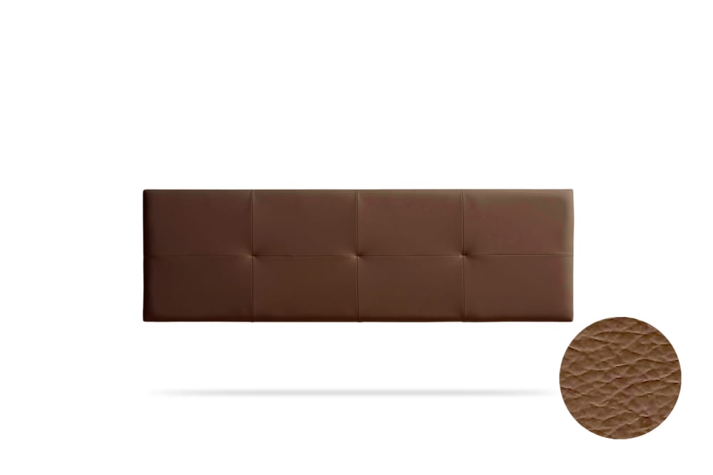 Moonia Gepolstertes Kopfteil - 130x50x5 cm - Braun Braun Holz