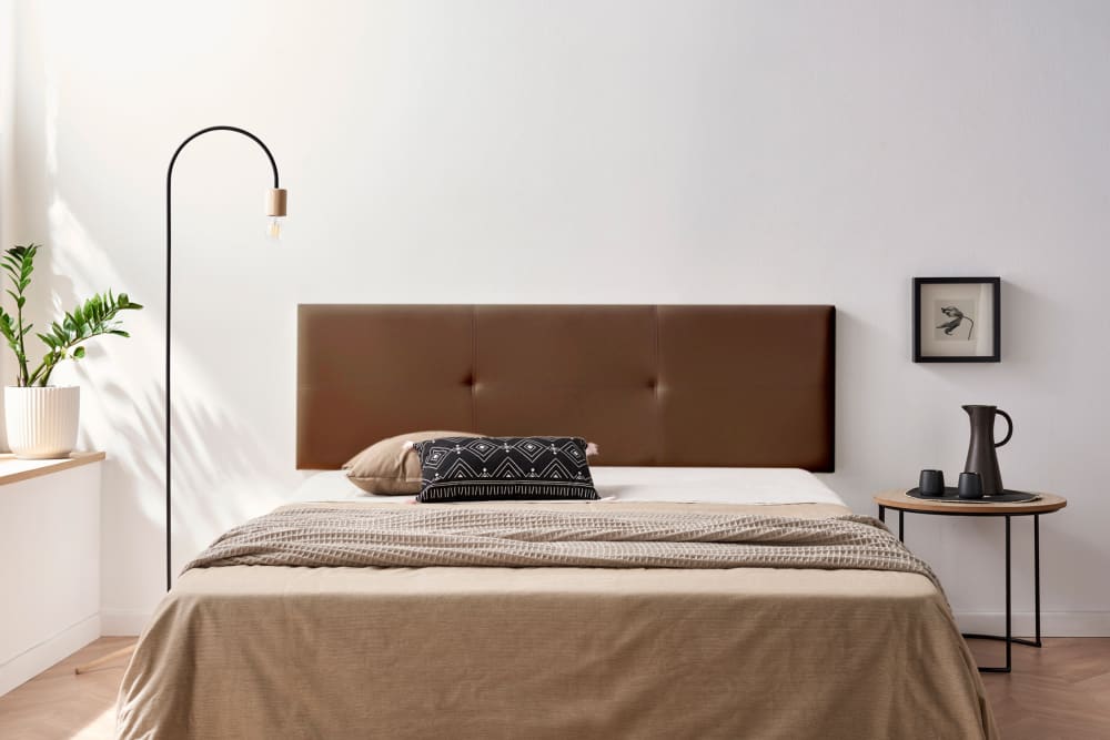 Gepolstertes Kopfteil - 130x50x5 cm - Braun - Maisons Du Monde