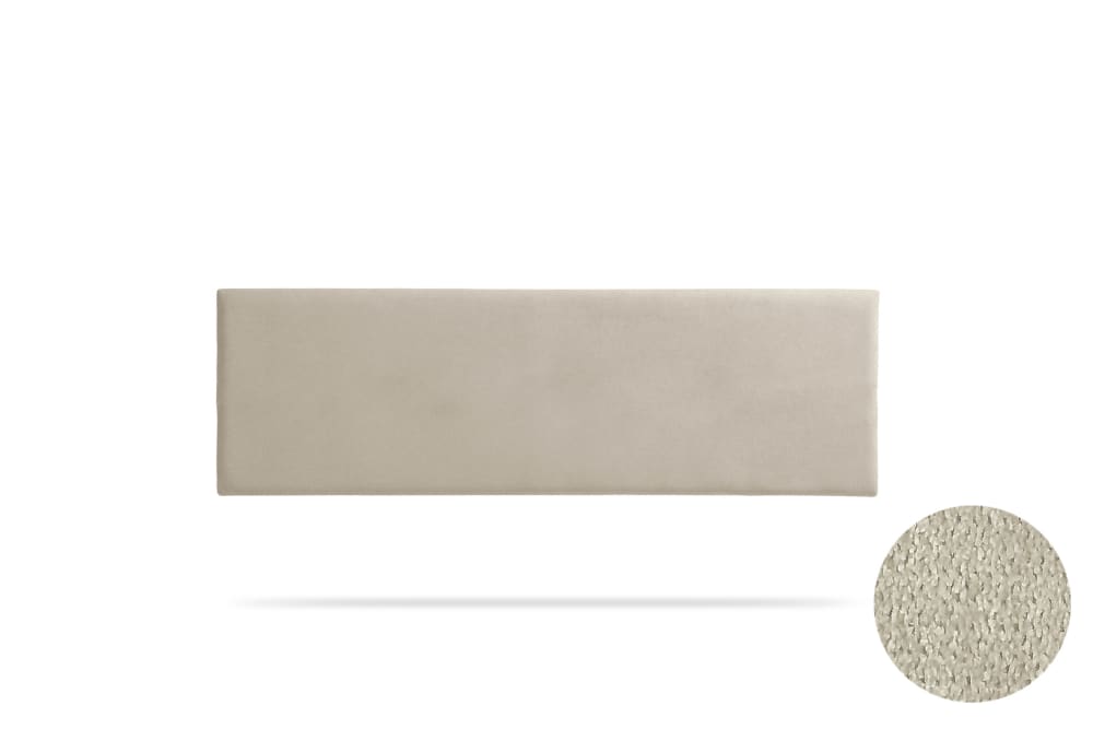 Moonia Gepolstertes Kopfteil - 130x50x5 cm - Getoastetes Beige Beige Holz