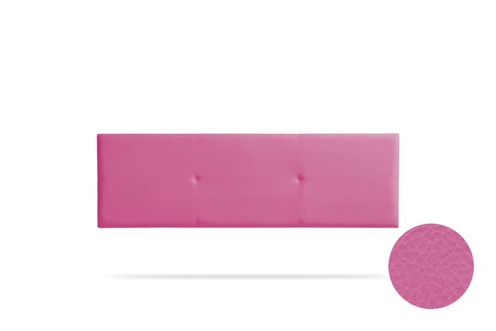 Moonia Gepolstertes Kopfteil - 100x50x5 cm - Rosa Rosa Holz