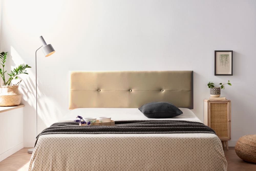 Gepolstertes Kopfteil - 160x50x5 cm - Gold - Maisons Du Monde