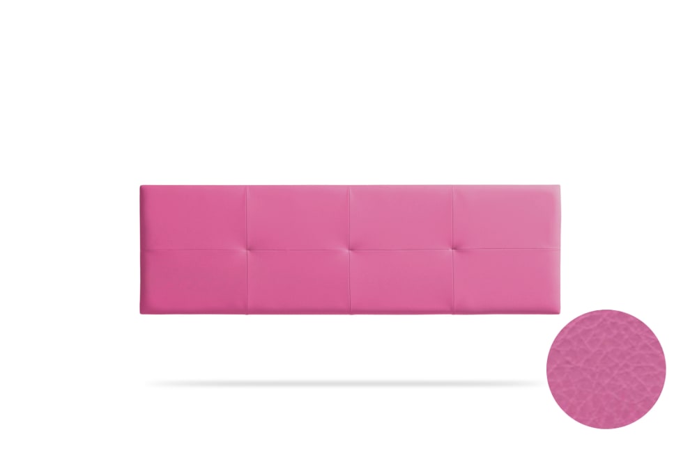 Moonia Gepolstertes Kopfteil - 115x50x5 cm - Rosa Rosa Holz
