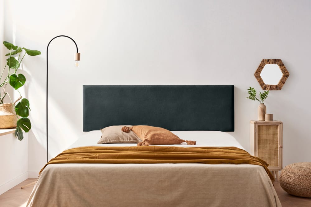 Gepolstertes Kopfteil - 90x50x5 cm - Schwarz - Maisons Du Monde