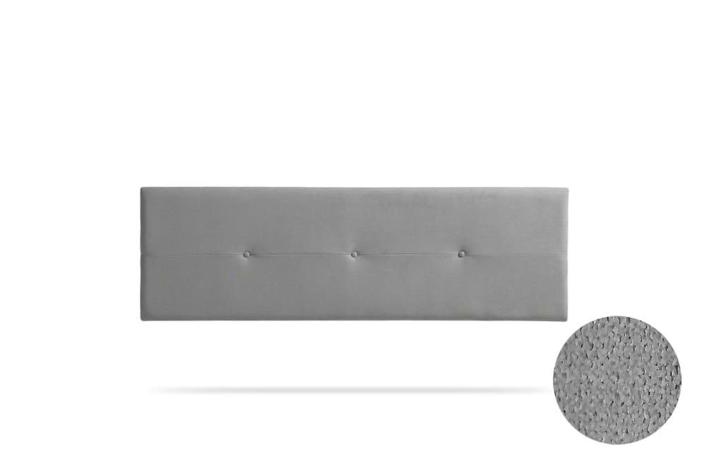 Moonia Gepolstertes Kopfteil - 170x50x5 cm - Hellgrau - Holz