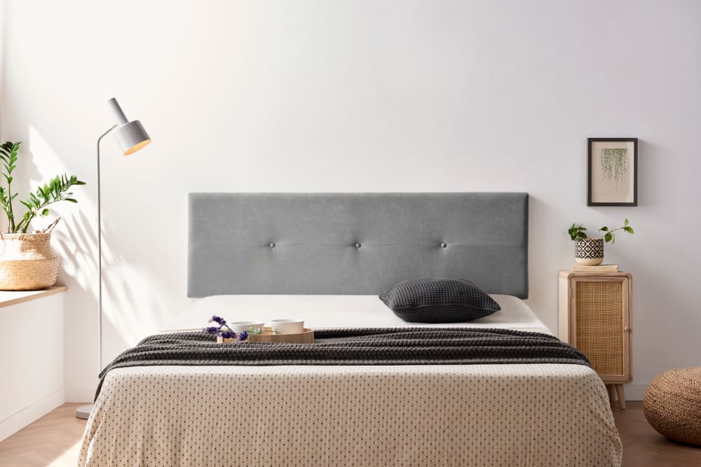 Gepolstertes Kopfteil - 170x50x5 cm - Hellgrau - Maisons Du Monde