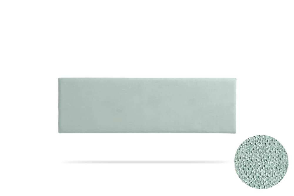 Moonia Gepolstertes Kopfteil - 170x50x5 cm - Wassergrün - Holz