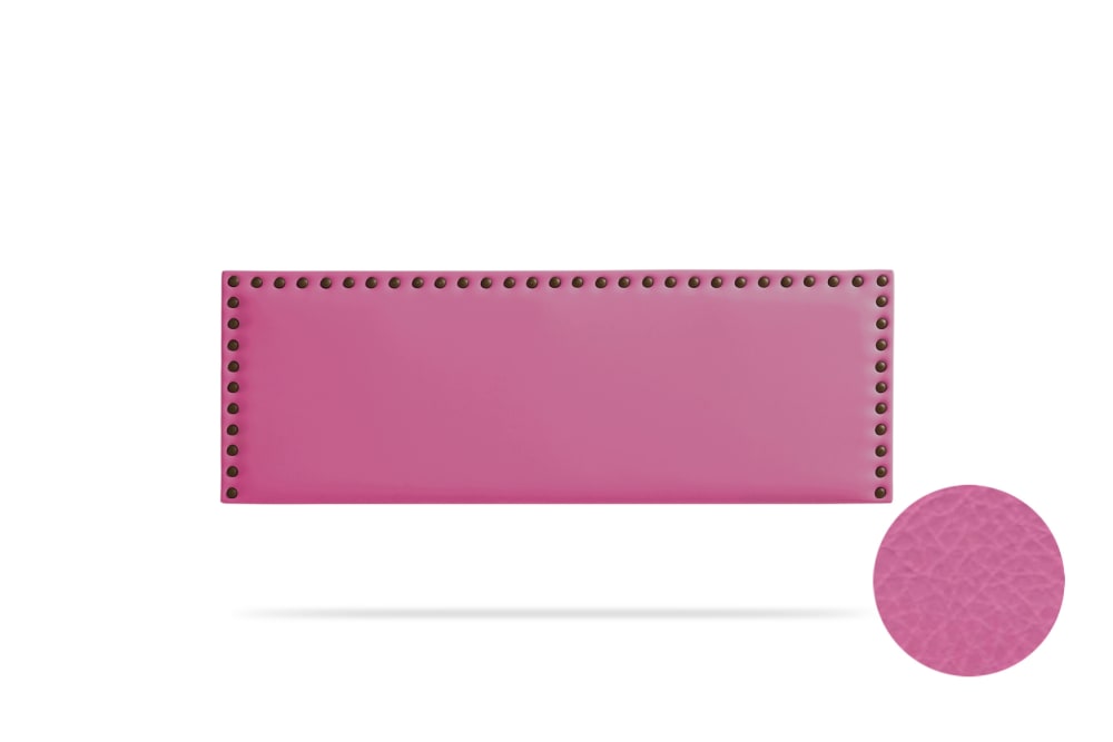 Moonia Gepolstertes Kopfteil - 100x55x8 cm - Rosa Rosa Holz