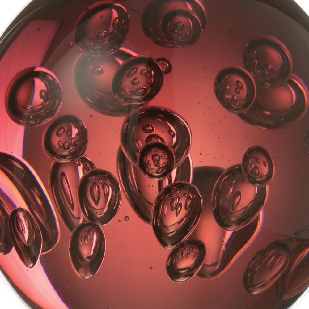 Presse-papier sulfure bordeaux bulles - Maisons du Monde