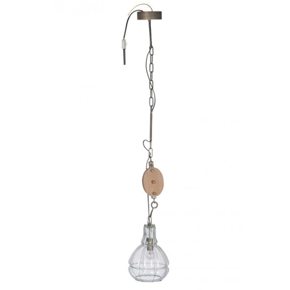 Suspension industriel avec poulie - Maisons du Monde