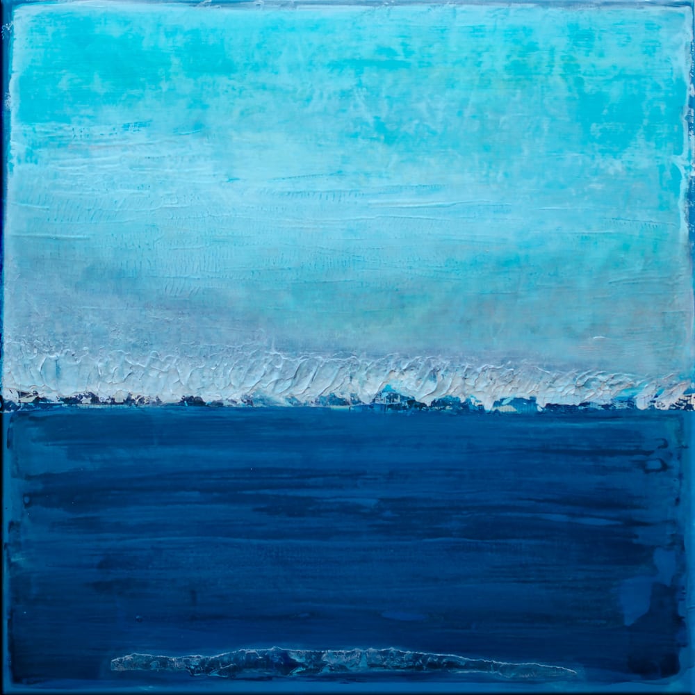 Tableau pantone bleu classique imprimé sur toile 80x80 cm